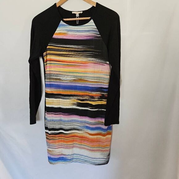 Trina by Trina Turk Raglan Sleeve Bodycon Mini Dress sz M NWT‎ - Picture 1 of 5